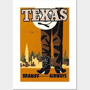 Texas Travel Poster Posters and Art